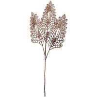 VFM e-Store Christmas Stem Leaves Berries Decoration 80cm x 37cm Rose Gold X 1 | Size: 80 cm x 37 cm