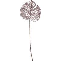 VFM e-Store Christmas Glitter Stem Decoration 65cm x 22cm Rose Gold X 1 | Size: 65 cm x 22 cm