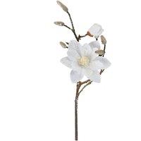 VFM e-Store Christmas Fabric Magnolia Spray Decoration 42cm x 17cm Gold X 1 | Size: 42 cm x 17 cm