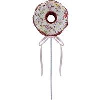 VFM e-Store Christmas Doughnut Pick Decoration 51cm x 17cm Red X 1 | Size: 51 cm x 17 cm