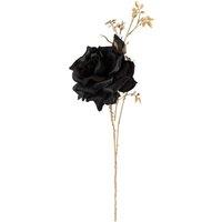 VFM e-Store Christmas Rose Spray Pick Decoration 80cm x 16cm Black X 1 | Size: 80 cm x 16 cm