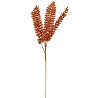 VFM e-Store Christmas Long Stem with Glitter Decoration 80cm x 27cm Orange X 1 | Size: 80 cm x 27 cm