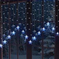 Globrite 104 LED Curtain Fairy Lights with 8 Modes - Star - Cool White