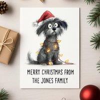 60 SECOND MAKEOVER Pack Of 5 Personalised Christmas Cards Maltese in White | Size: 5 Pack