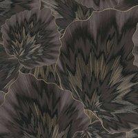 Erismann Bliss Floral Vinyl Textured Wallpaper in Black
