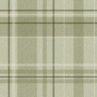 Crown Harris Checked Soft Wallpaper in Green