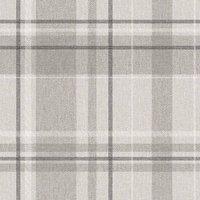 Crown Harris Checked Soft Wallpaper in Grey