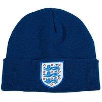 England FA Men's Knitted Turned Up Cuff Beanie in Navy