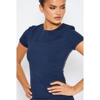 South Beach Women's Cap Sleeve T-Shirt in Navy | Size: Medium