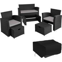 tectake Garden Furniture Set Modena in Bronze | Size: 4 Person