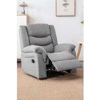 More4Homes Seattle Manual Fabric Recliner Lounge Chair in Grey