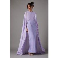 Coast Women's Cape Sleeve Maxi Dress in Lilac | Size: 8