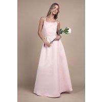 Coast Women's Teen Structured Satin Full Skirted Bridesmaid Dress in Blush | Size: 15-16 Years