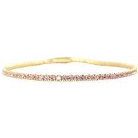 Harfi Women's Pink Tourmaline October Birthstone Tennis Bracelet in Gold | Size: 7 inches