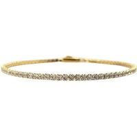 Harfi Women's Diamond April Birthstone Dainty Tennis Bracelet in Gold | Size: 7 inches