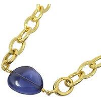 Harfi Women's Alexandrite June Birthstone Statement Pendant Necklace in Gold | Size: 16 inches