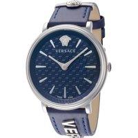 Versace Women's VE8104222 V Circle 38mm Quartz Watch in Blue