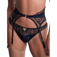 Aubade Women's Satin Memories Waist Cincher in Blue | Size: 10