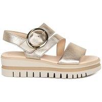 Gabor Women's 'Amarillo' Wedge Heel Sandals in Gold | Size: 6