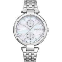 DKNY Women's DK1L066M0045 Downtown 38mm Quartz Watch in Silver