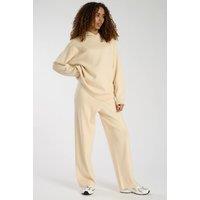 South Beach Women's Flight Mode Knit Hoodie in Cream | Size: Small