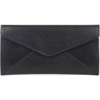 Assots London Women's 'PRESTON' Trifold Vegetable Tanned Real Leather Purse in Black