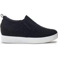 b.soleful Women's 'Liila' Textile Trainers in Black | Size: 8