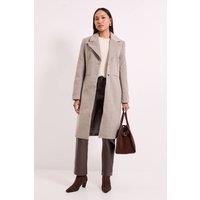 Wallis Women's Principles by Button Coat in Oatmeal | Size: 16