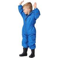 Regatta Splosh Hooded Waterproof All in One Puddle Suit in Blue | Size: 18-24 m