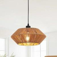 Garwarm 1 - Light Matte Black Single Pendant in Brown