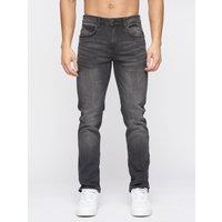 Crosshatch Svelte Men's Premium Slim-Fit Stretch Jeans in Grey | Size: 38R