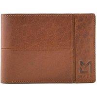 Mala leather Men's Bloomsbury Leather collection RFID Wallet With Flap Pocket in Tan