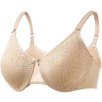 MODISHION Women's Elegant Underwired Lace Bra in Nude | Size: 38F