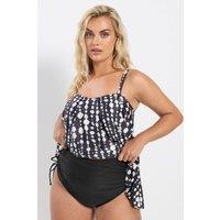 Yours Women's Tummy Control High Waisted Bikini Briefs in Black | Size: 28