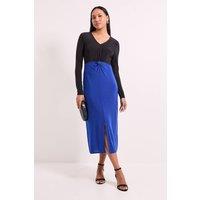 Principles Women's Twist Knot Detail Jersey Midi Dress in Cobalt | Size: 10