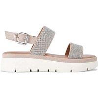 KG Kurt Geiger Women's 'Daisy Gem' Sandals in Silver | Size: 5