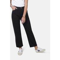 Monkee Genes Women's Organic Straight Leg Denim Jeans in Black | Size: 32L