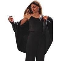 Celtic & Co Women's Supersoft Cocoon Cardigan in True Black | Size: Medium/Large