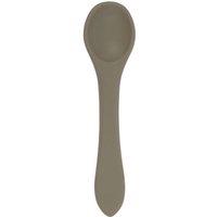 Tiny Dining Silicone Weaning Spoon - Baby Toddler Soft Feeding Weaning Cutlery in Khaki