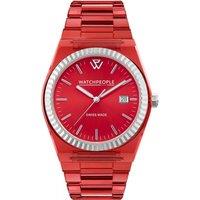 Watchpeople Men's 700409 WP1 41mm Quartz Watch in Red