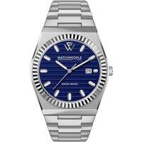 Watchpeople Men's 701168 WP1 41mm Quartz Watch in Silver