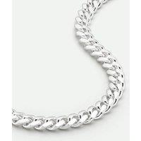 The Fine Collective Men's Sterling Silver Curb Chain Cuban (8mm) Necklace 22 inch | Size: 22 inches