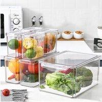 Living and Home 7Pcs Clear Plastic Fridge Organiser Storage