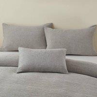 Portfolio Home Bergen Rectangular Filled Boudoir Cushion Pillow Bed Sofa 32 x 50cm in Silver | Size: 50 cm x 30 cm