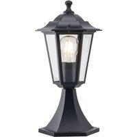 First Choice Lighting Eversham - Black Six Sided IP44 Outdoor Post Light