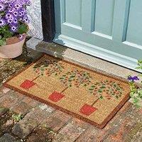 Marco Paul Multicoloured Coir Plant pot Nonslip Doormat 75x45cm | Size: Medium