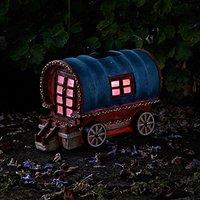 Marco Paul Solar LED Gypsy Rose Caravan Garden Ornament