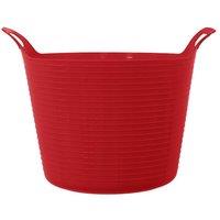 simpa Durable Plastic MultiPurpose Flexi Tub 42L in Red