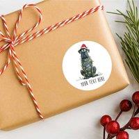 60 SECOND MAKEOVER 25 x Personalised Christmas Labels Cane Corso