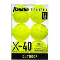 Franklin X-40 Outdoor Pickleball Balls (Pack of 6) in Yellow